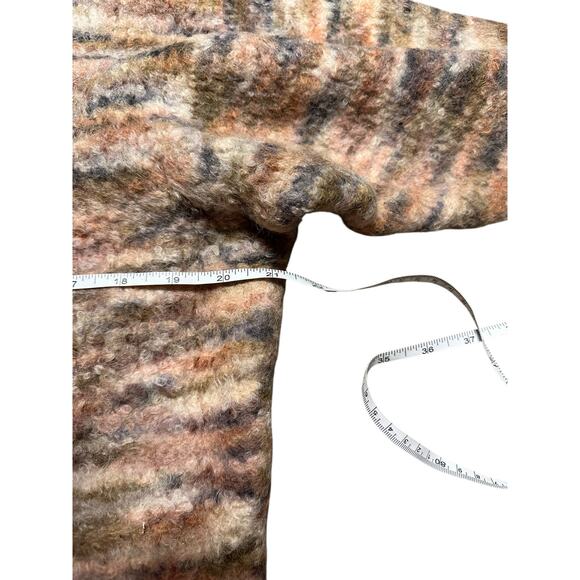 Free People Alpaca Wool Blend Multi Colored Cropped Sweater Size Small - Picture 5 of 6